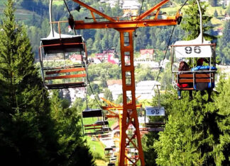 Turiști blocați în telescaun la Vatra Dornei