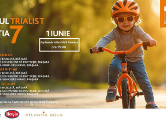 Înscrie-ți ciclistul familiei la „Micul Trialist”, cursa de 1 iunie de la Iulius Mall Suceava!